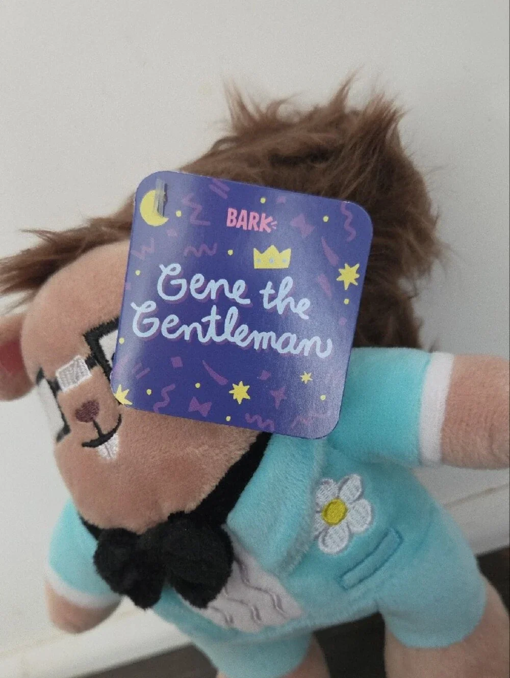 Bark Box GENE Gentleman Squeaker & Dog Plush NWT